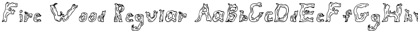 Fire Wood Regular font
