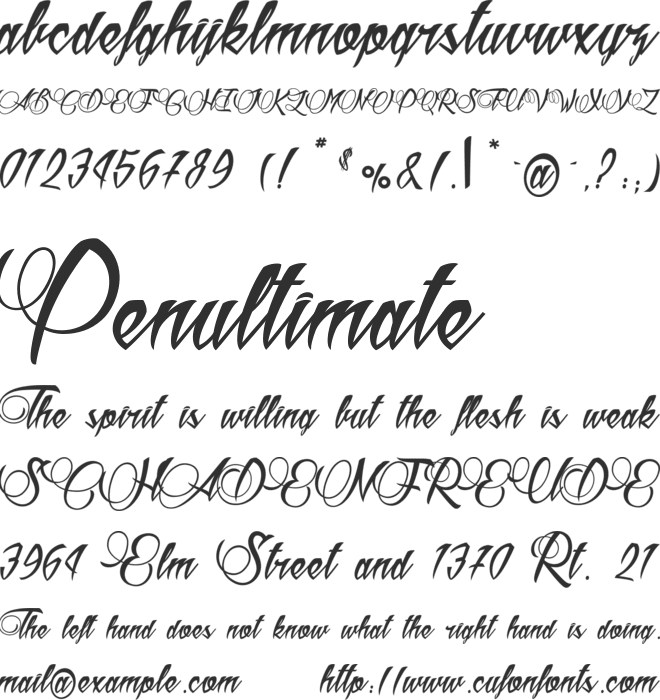 Aldebaran_PersonalUseOnly font preview