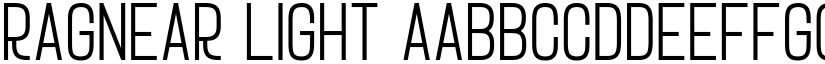 Ragnear Light font