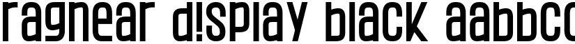 Ragnear Display Black font