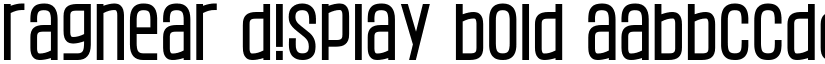 Ragnear Display Bold font