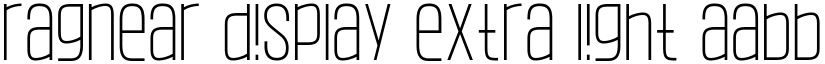 Ragnear Display Extra Light font