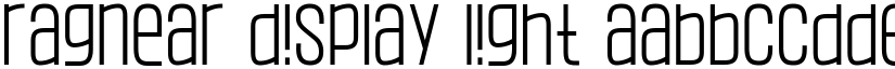 Ragnear Display Light font