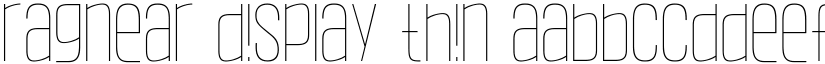 Ragnear Display Thin font