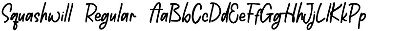 Squashwill Regular font