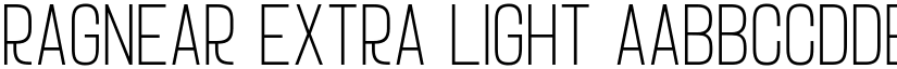 Ragnear Extra Light font
