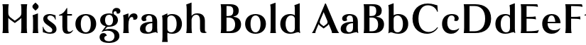 Histograph Bold font