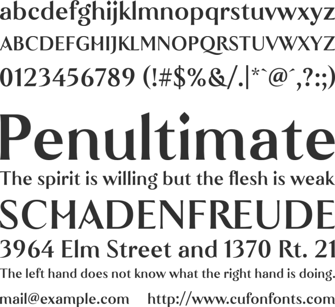 Histograph font preview