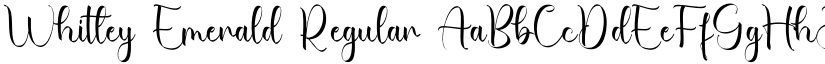 Whitley Emerald font download