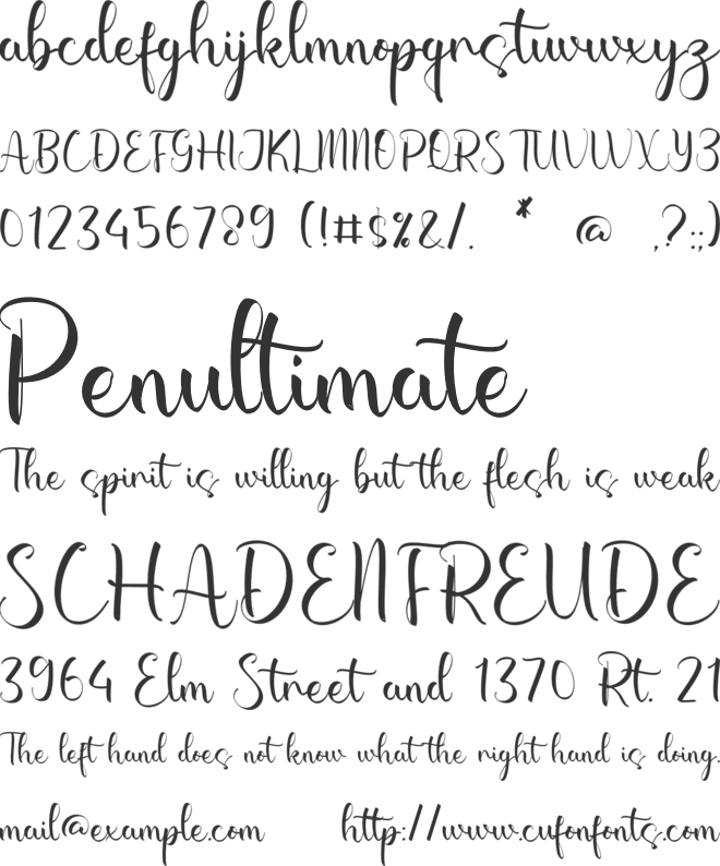 Rosalyn Paulina font preview