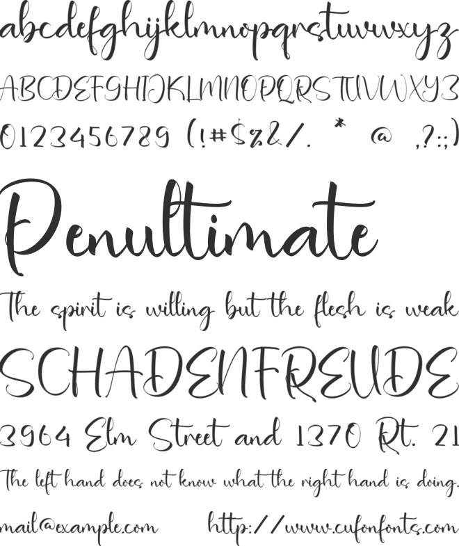 Makenna Charleigh font preview