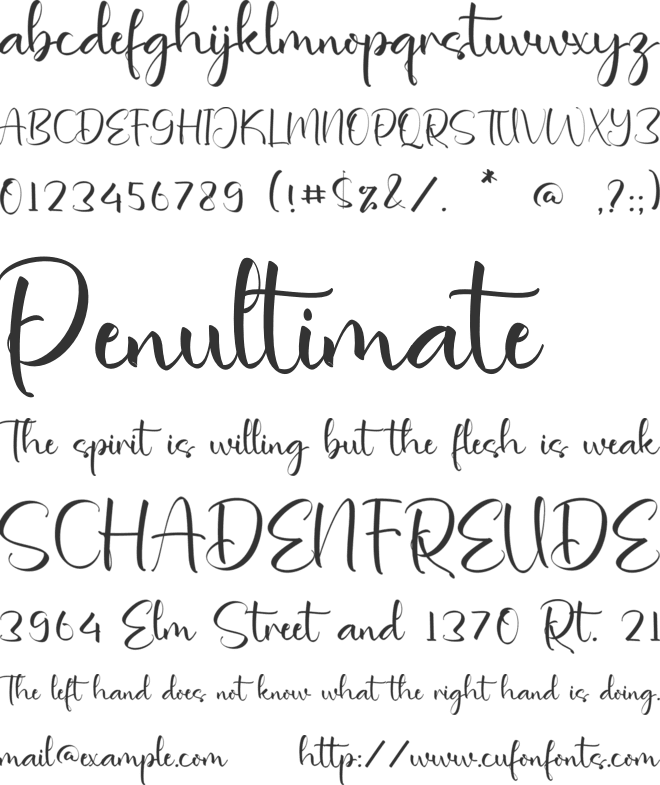 Makenna Charleigh font preview