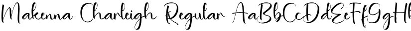 Makenna Charleigh Regular font