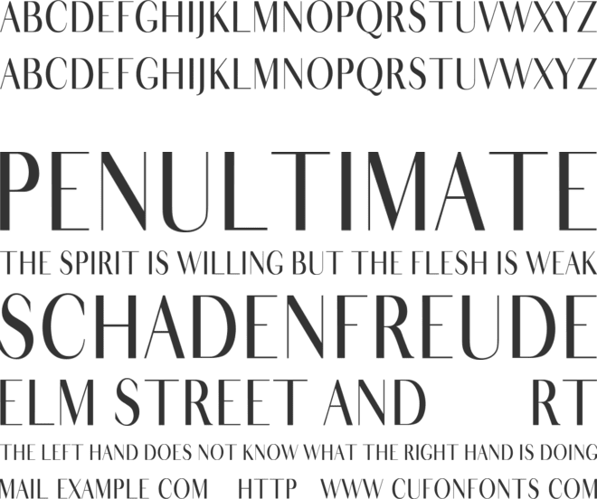 Bestaline font preview