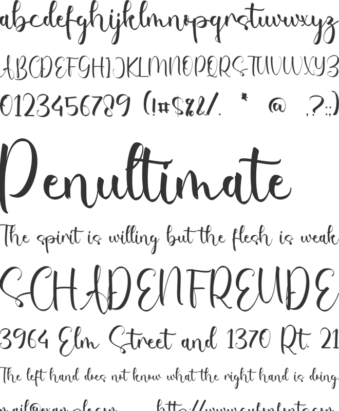 Hadasah font preview