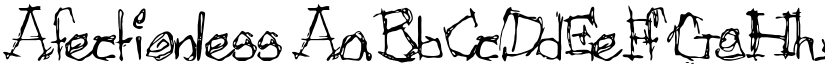 Afectionless font