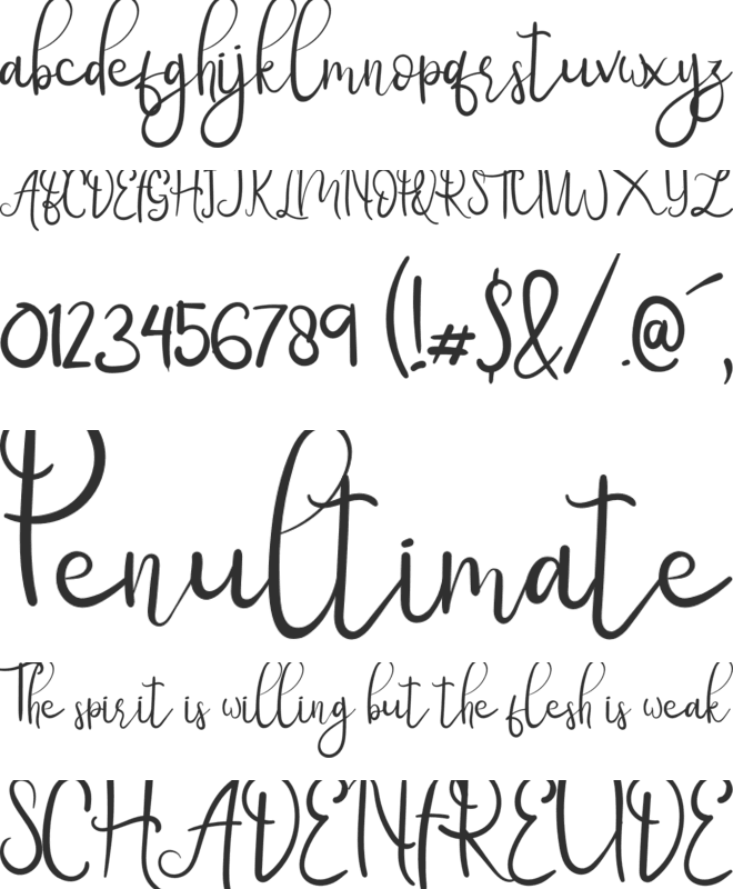 Mylord font preview
