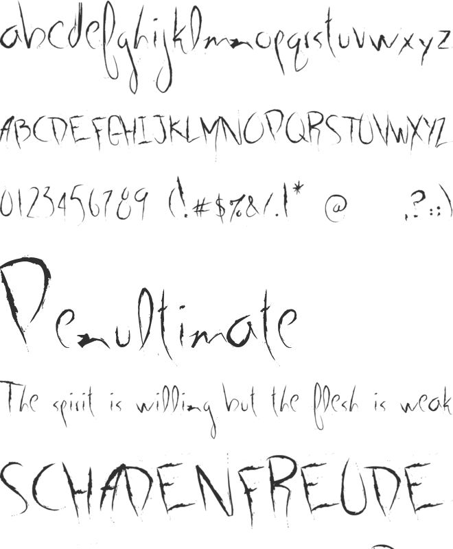 G01 font preview