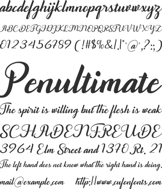 Togetha font preview