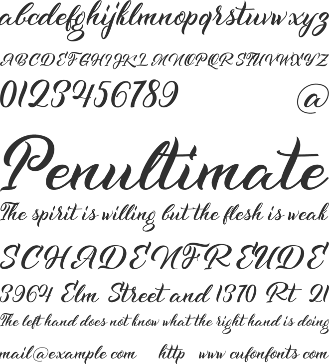 Kenshington font preview