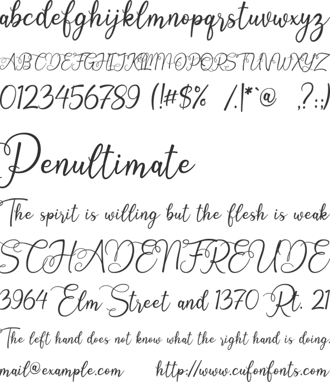 Octhovia Demo font preview