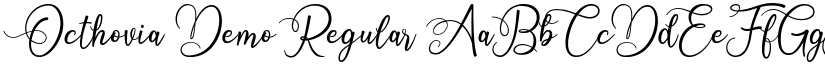 Octhovia Demo Regular font