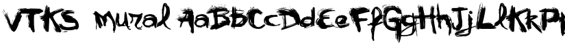 VTKS  mural font