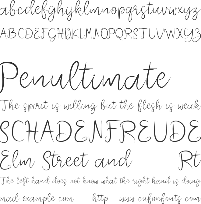 melliana font preview