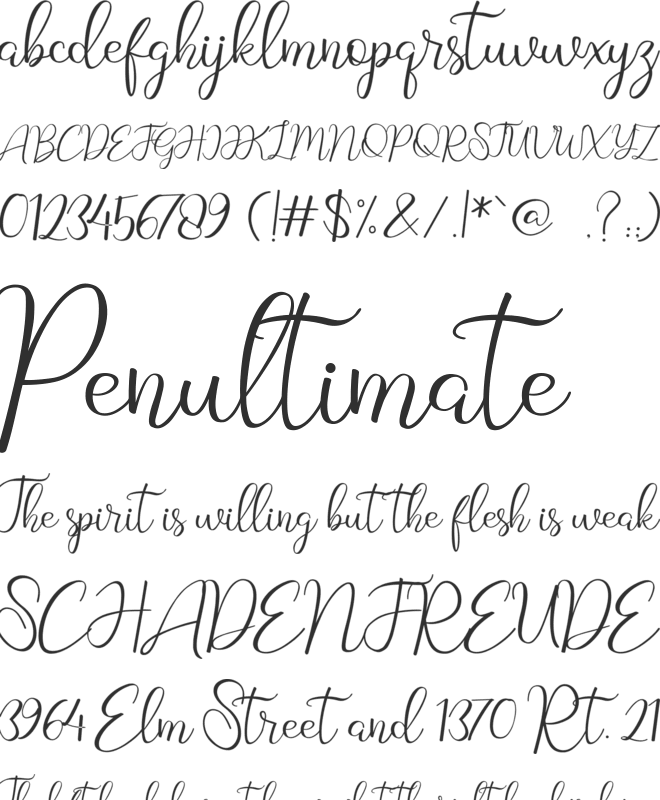Geisty Demo font preview