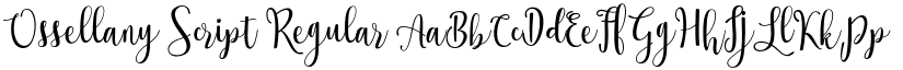 Ossellany Script Regular font