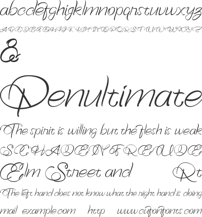 Bellaviesta font preview