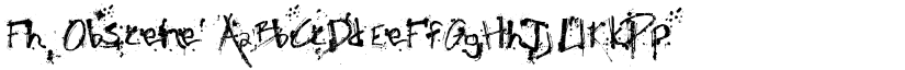 Fh_Obscene font
