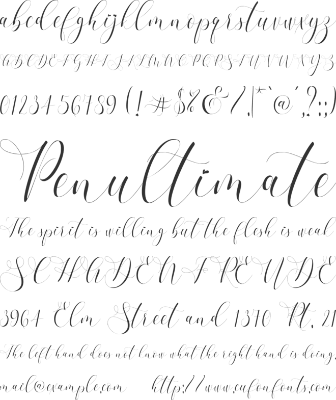 Refillia font preview