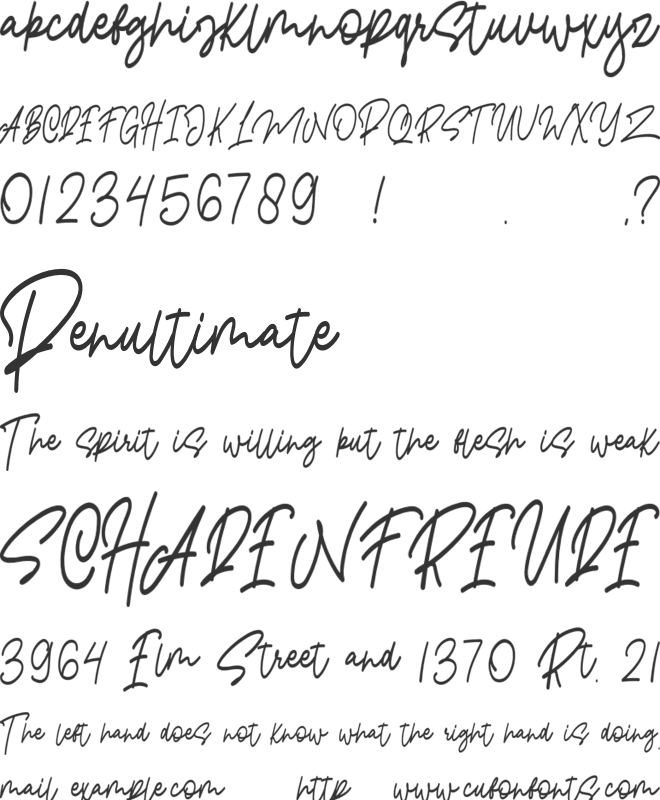 Pangoline Demo font preview