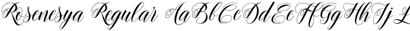 Rosenesya Regular font