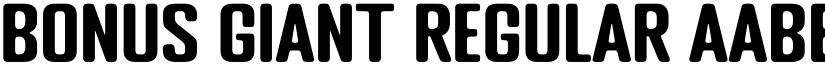 Bonus Giant Regular font