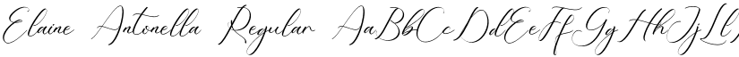 Elaine Antonella Regular font