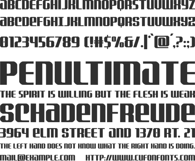 Normandy Beach font preview