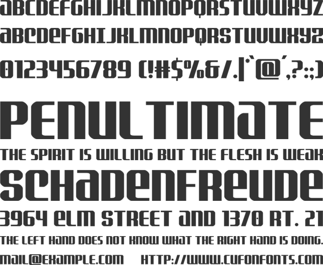 Normandy Beach font preview