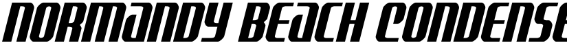 Normandy Beach Condensed Ital Regular font