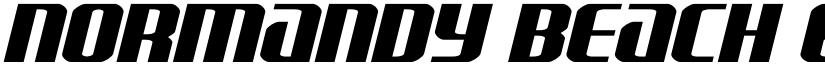 Normandy Beach Expanded Italic Regular font