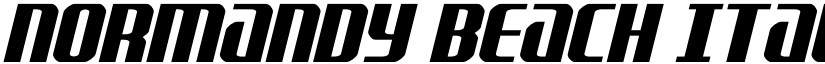 Normandy Beach Italic Regular font