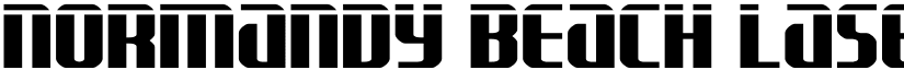 Normandy Beach Laser Regular font