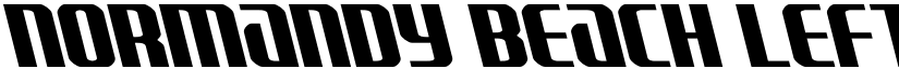Normandy Beach Leftalic Regular font