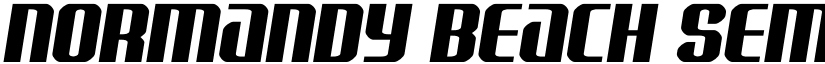 Normandy Beach Semi-Italic Regular font