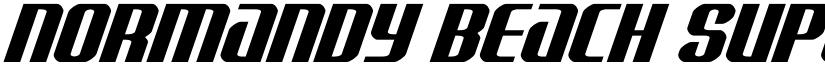 Normandy Beach Super Italic Regular font