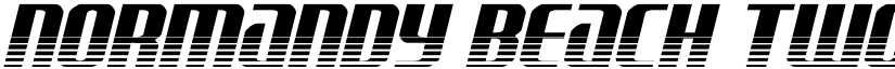 Normandy Beach Twotone Italic Regular font