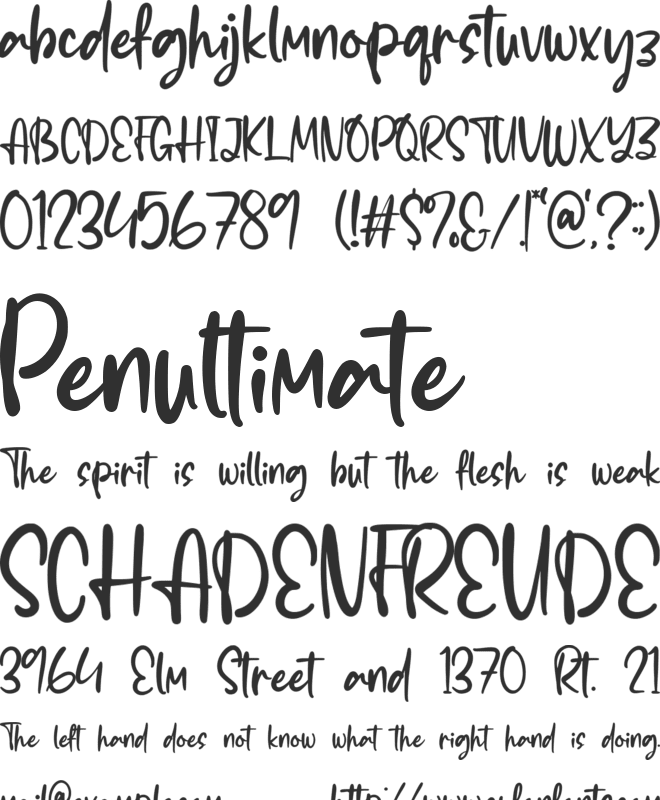 Chromatical font preview