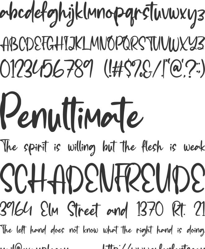 Chromatical font preview