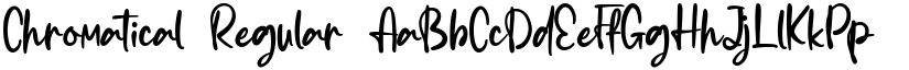 Chromatical Regular font